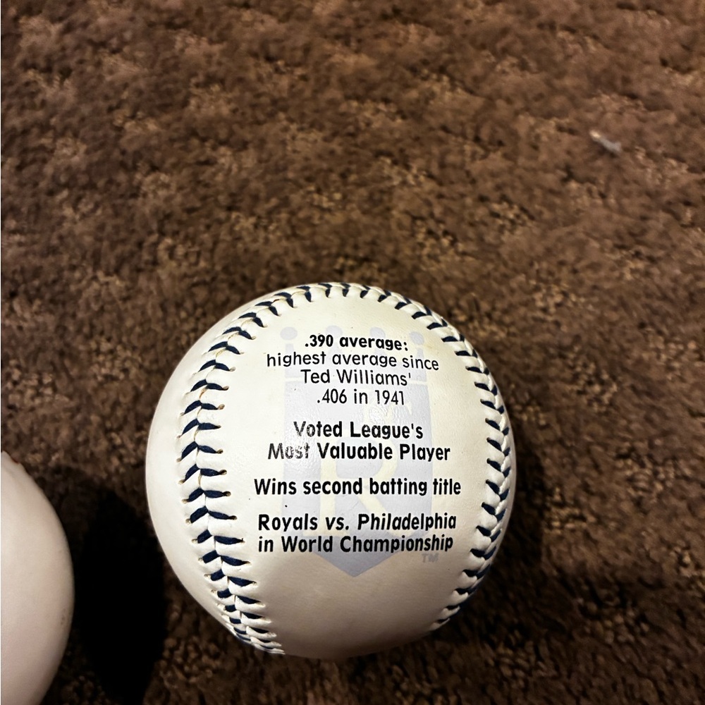 Commemorative George Brett Baseballs - Picture 4 of 7
